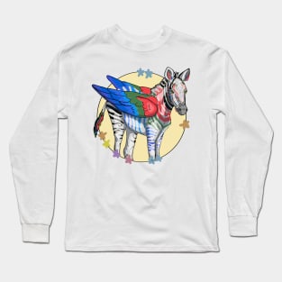 Zebra Pegasus Long Sleeve T-Shirt